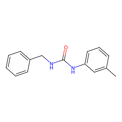 N-benzyl-N'-(3-methylphenyl)urea structure