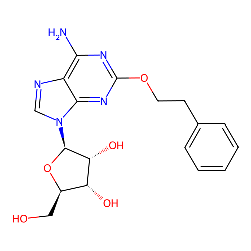 2-(2-Phenylethoxy)adenosine structure