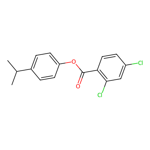 4-(1-Methylethyl)phenyl 2,4-dichlorobenzoate structure