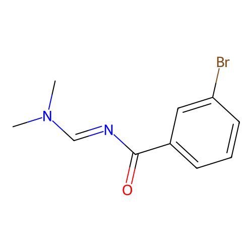 3-bromo-N-[(1E)-(dimethylamino)methylene]benzamide structure