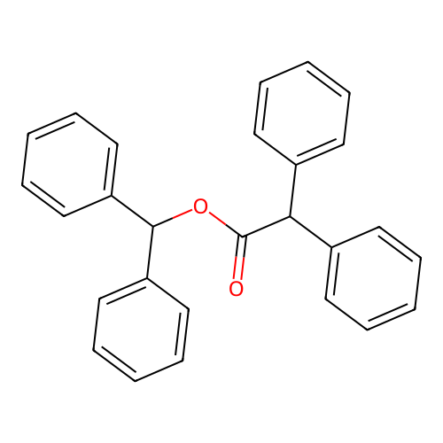 Benzhydryl 2,2-diphenylacetate structure