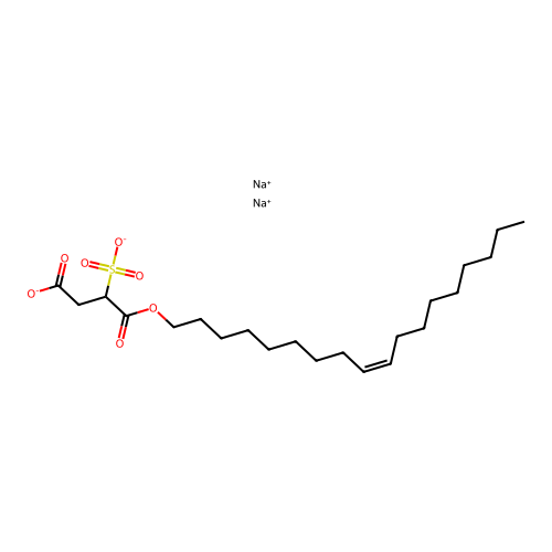 Disodium 1-(oleoyl)-2-sulphonatosuccinate structure