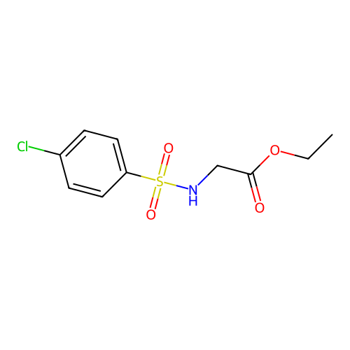 ethyl N-[(4-chlorophenyl)sulfonyl]glycinate structure