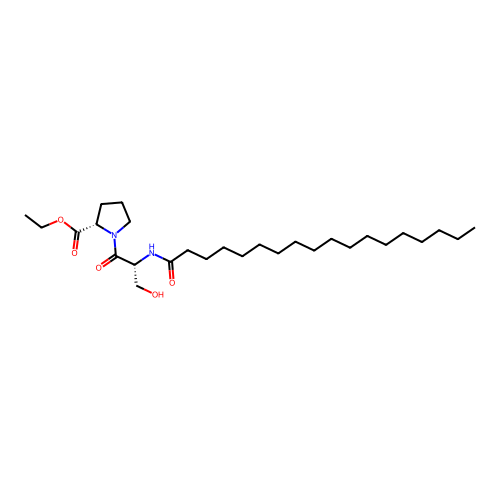 N-硬脂酰-丝氨酰-脯氨酸乙酯 structure