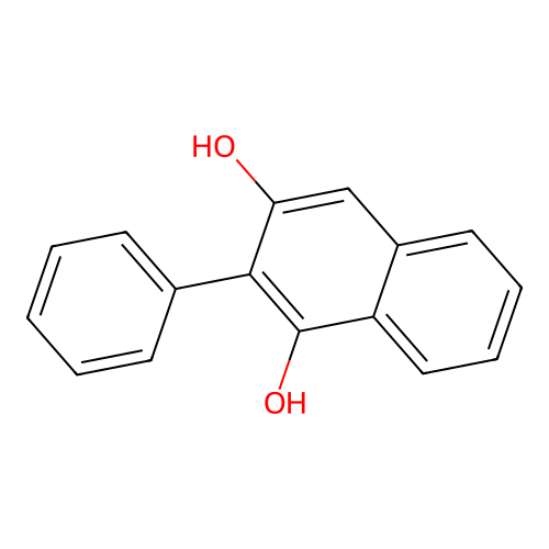 2-Phenyl-1,3-dioxynaphthalin structure