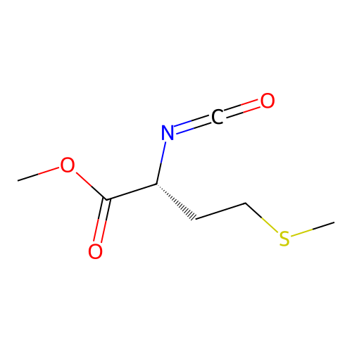 methyl (2R)-2-isocyanato-4-(methylsulfanyl)butanoate structure