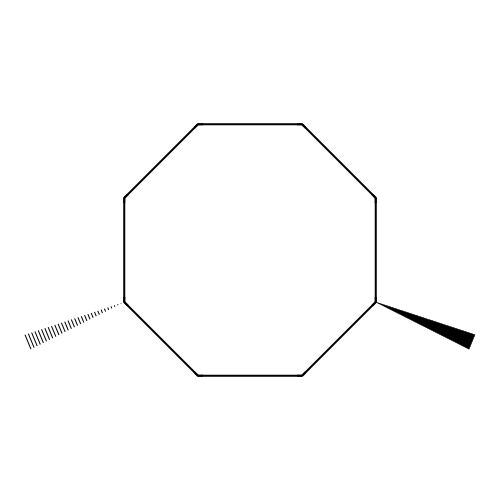 Cyclooctane, 1,4-dimethyl-, trans- structure