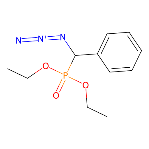 (Azido-diethoxyphosphorylmethyl)benzene structure