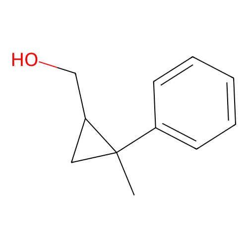 (2-Methyl-2-phenylcyclopropyl)methanol structure