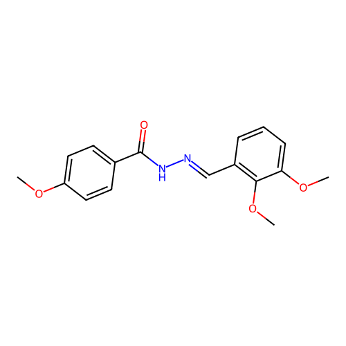 N-[(2,3-dimethoxyphenyl)methylideneamino]-4-methoxybenzamide structure