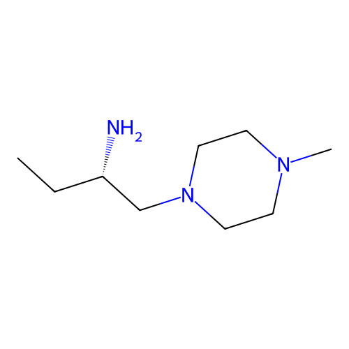 (S)-1-[(4-methyl-1-piperazinyl)methyl]propylamine structure