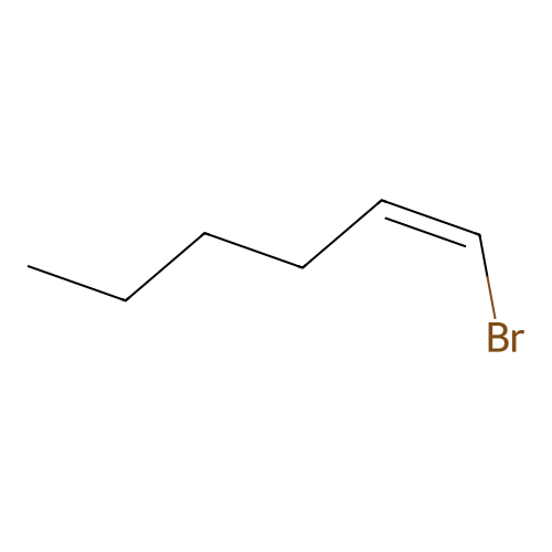 cis-1-Bromo-1-hexene structure