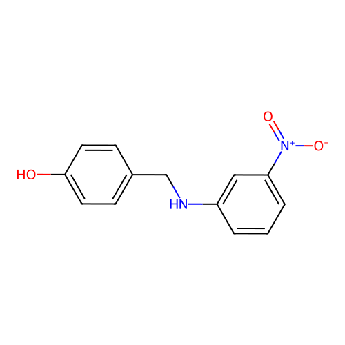 4-[(3-Nitroanilino)methyl]phenol structure