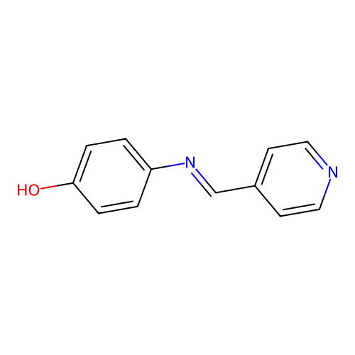4-(Pyridin-4-ylmethylideneamino)phenol structure