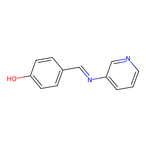 4-[(3-Pyridylimino)methyl]phenol structure