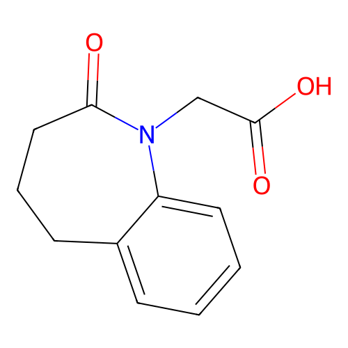 2-(2-oxo-2,3,4,5-tetrahydro-1H-1-benzazepin-1-yl)acetic acid structure