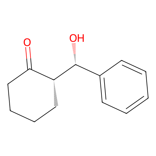 (2S)-2-[(S)-hydroxy(phenyl)methyl]cyclohexan-1-one structure