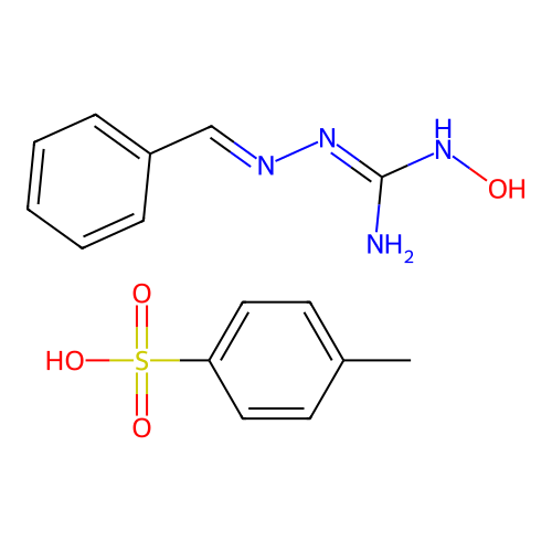 N1-Hydroxy-N3[(benzylidene)amino]guanidine tosylate structure