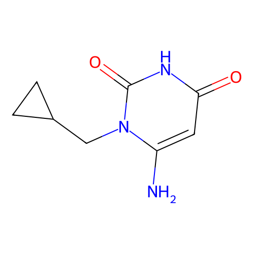 6-Amino-1-(cyclopropylmethyl)pyrimidine-2,4-dione structure