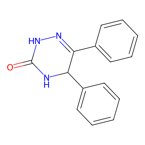 5,6-Diphenyl-4,5-dihydro-1,2,4-triazin-3(2H)-one structure