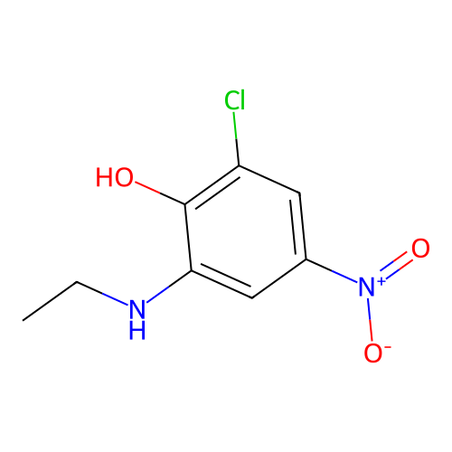 2-Chloro-6-(ethylamino)-4-nitrophenol structure