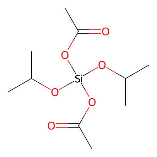 Diacetoxydiisopropoxysilane structure