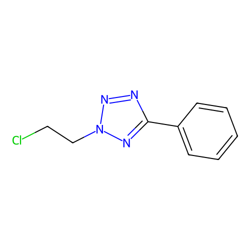 2-(2-Chloroethyl)-5-phenyltetrazole structure