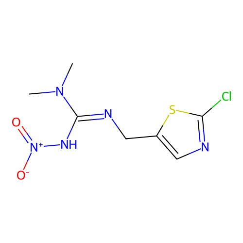 Guanidine, N'-[(2-chloro-5-thiazolyl)methyl]-N,N-dimethyl-N''-nitro- structure