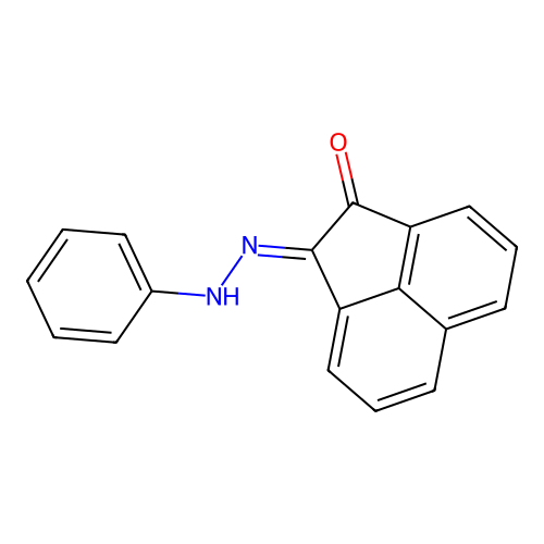(2E)-2-(phenylhydrazinylidene)acenaphthylen-1-one structure
