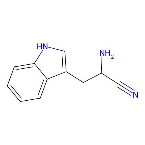 α-氨基-1H-吲哚-3-丙腈 structure