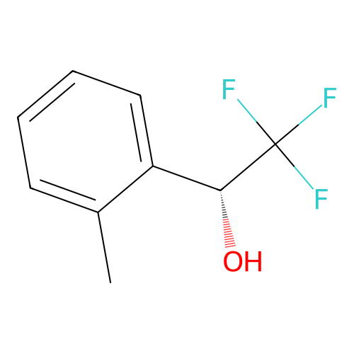 (1R)-2,2,2-trifluoro-1-(2-methylphenyl)ethan-1-ol structure