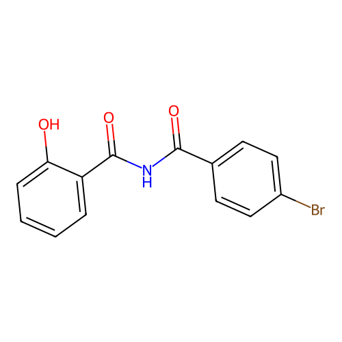 N-(4-bromobenzoyl)-2-hydroxybenzamide structure