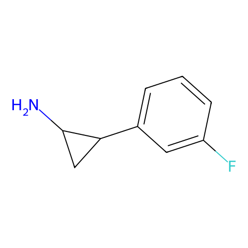 2-(3-Fluorophenyl)cyclopropan-1-amine structure