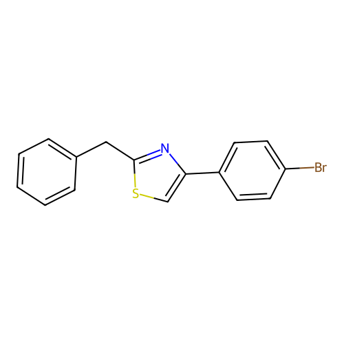 2-Benzyl-4-(4-bromophenyl)-1,3-thiazole structure