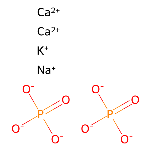 Phosphoric acid, calcium potassium sodium salt (2:2:1:1) structure
