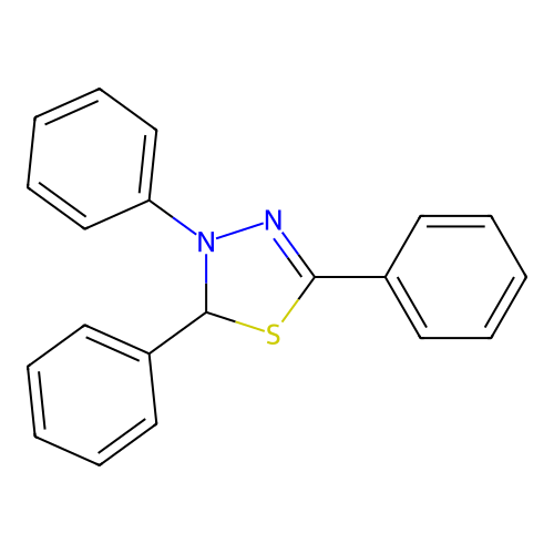 1,3,4-Thiadiazole, 2,3-dihydro-2,3,5-triphenyl- structure