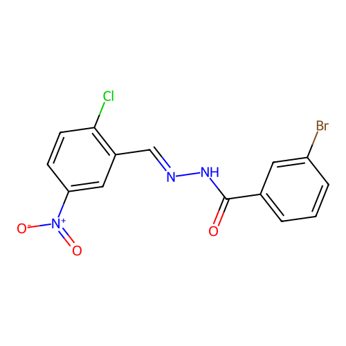 3-bromo-N'-{2-chloro-5-nitrobenzylidene}benzohydrazide structure