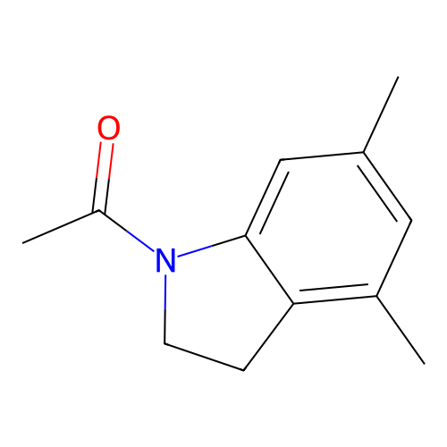 1-Acetyl-4,6-dimethylindoline structure