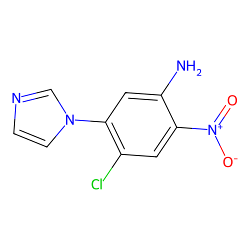4-Chloro-5-imidazol-1-yl-2-nitroaniline structure