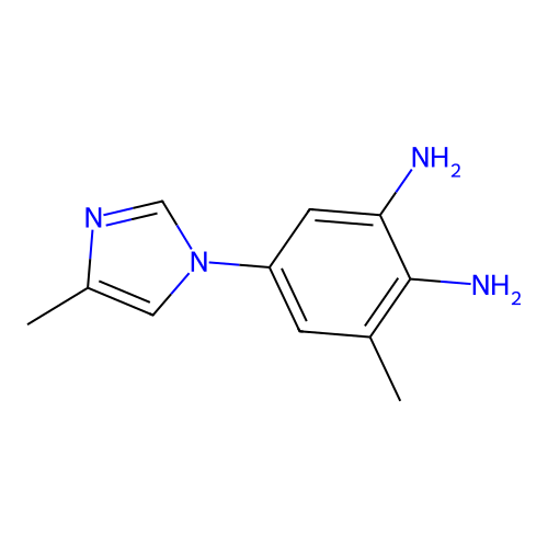 3-Methyl-5-(4-methylimidazol-1-yl)benzene-1,2-diamine structure