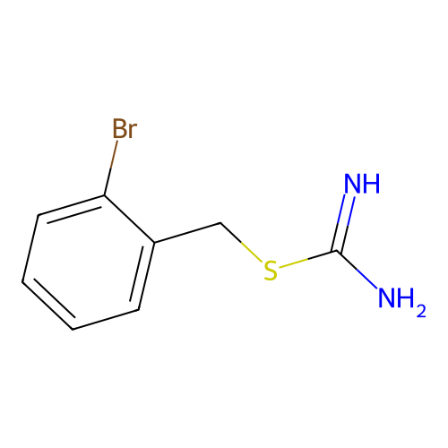 (2-Bromophenyl)methyl carbamimidothioate structure
