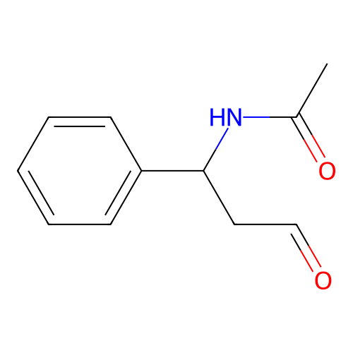 N-(3-oxo-1-phenylpropyl)acetamide structure