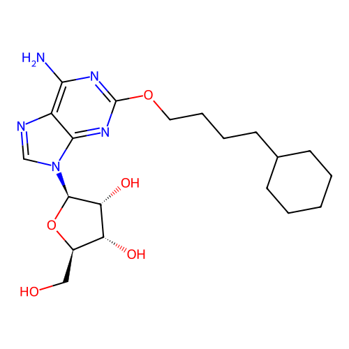 2-(4-Cyclohexylbutoxy)-Adenosine structure