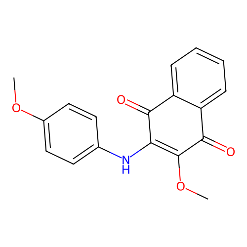 2-Methoxy-3-((4-methoxyphenyl)amino)naphthalene-1,4-dione structure