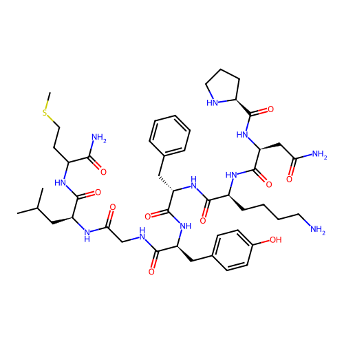 physalaemin C-terminal heptapeptide structure