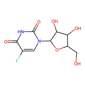 1-beta-D-Arabinofuranosyl-5-fluorouracil structure