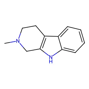 2-Methyl-1,2,3,4-tetrahydro-beta-carboline structure