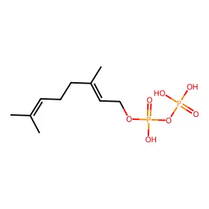 3,7-二甲基辛-2,6-二烯基磷酸氢酯 structure
