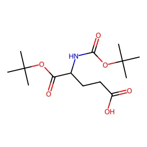 2-Tert-butoxycarbonylamino-pentanedioic acid 1-tert-butyl ester structure