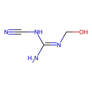 1-Cyano-2-(hydroxymethyl)guanidine structure